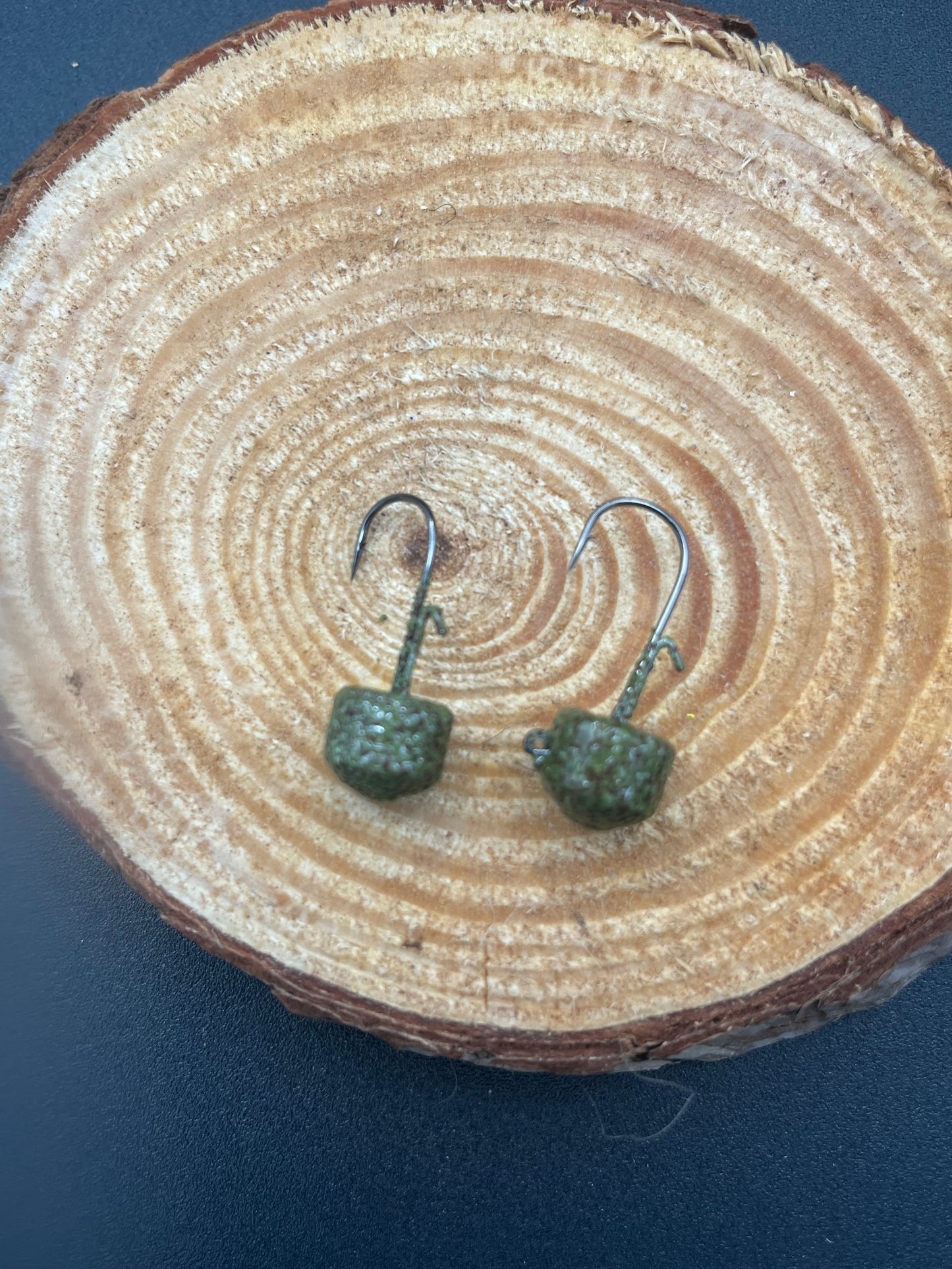 Ned Head Jig - Green Pumpkin Camo