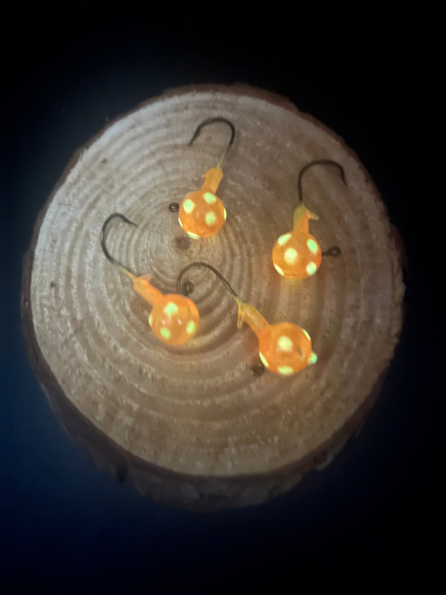 Ball Jig - Glow Orange/Glow Yellow Dot
