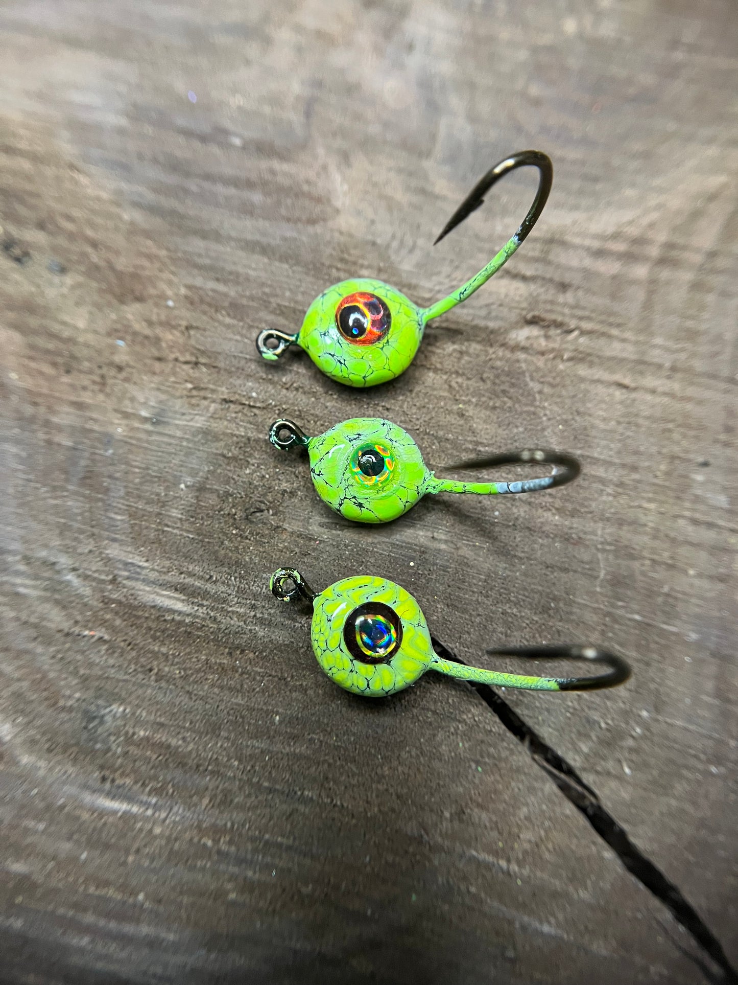 Stand Up Jig - Chartreuse Green Double Trouble