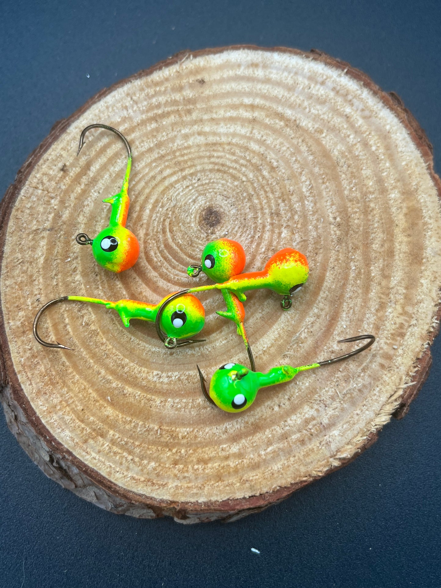 Ball Jig - Blaze Orange Green Yellow