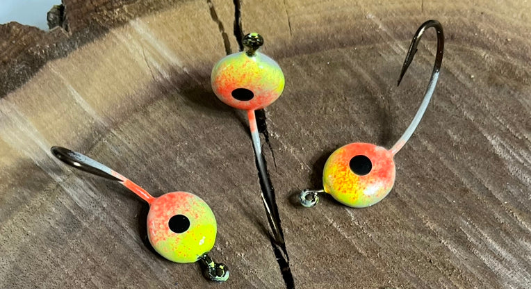 Stand Up Jig - Pearl White Orange Yellow